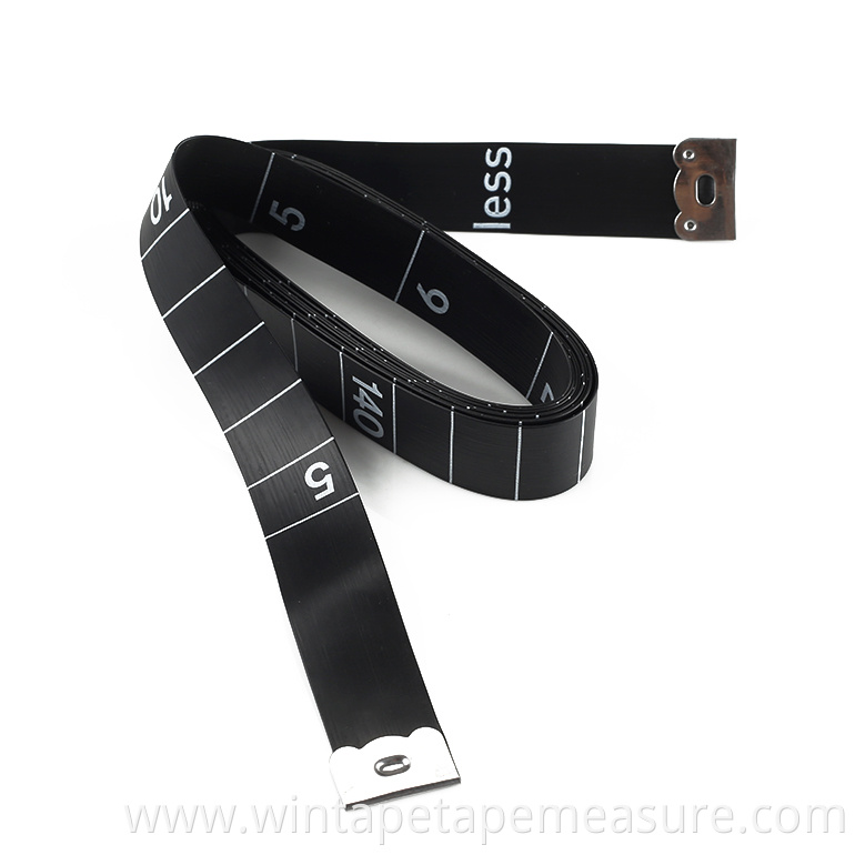 1.5Meter Promotional Water Proof Cloth Tailor Bulk Fashionable Black Tailor Tape Measure